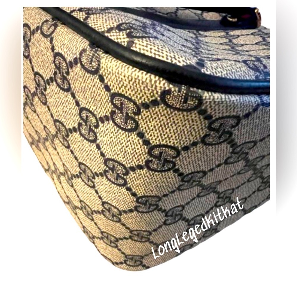 ‼️SOLD‼️GUCCI BLUE SUPREME SHERRY LINE BOSTON BAG #39-02-041 - Picture 2 of 8